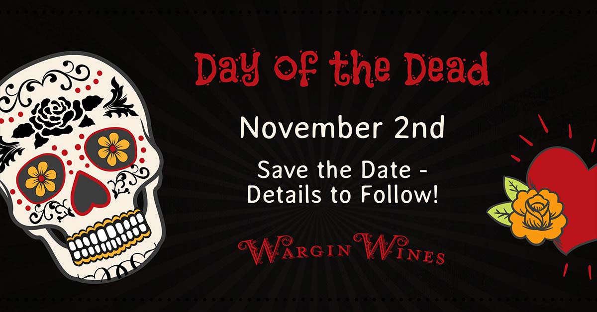 Wargin Wines Day of the Dead Facebook Post