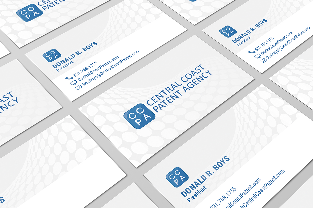 Business Card Design for Central Coast Patent Agency